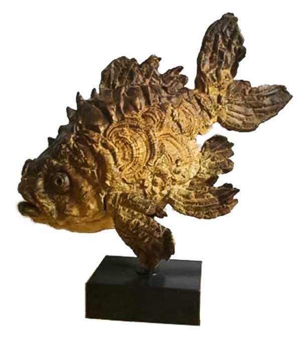 Pieter Vanden Daele Bronze Fisch „Valerius“ in Marburg
